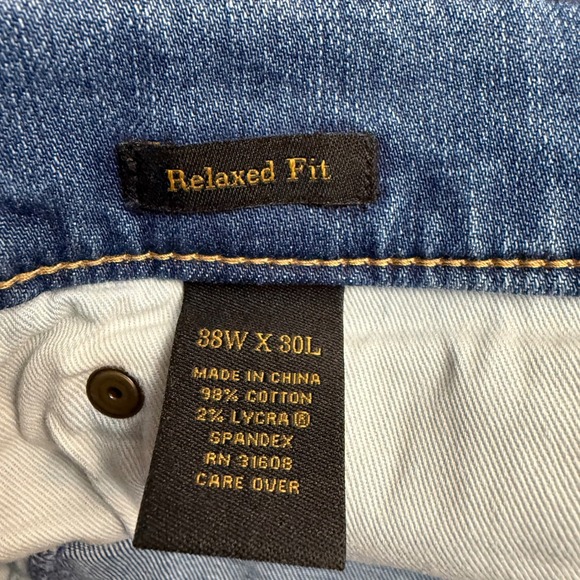 Jos A Bank RESERVE Mens Relaxed Fit Jeans Blue Denim Pants 38x30 - Picture 8 of 9